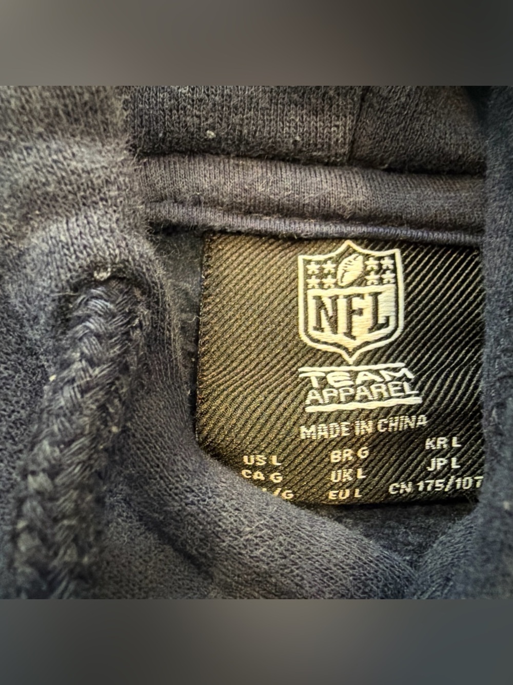 NFL Team Apparel Los Angeles Rams Pullover Hoodie Blue Men’s Large - Picture 3 of 4